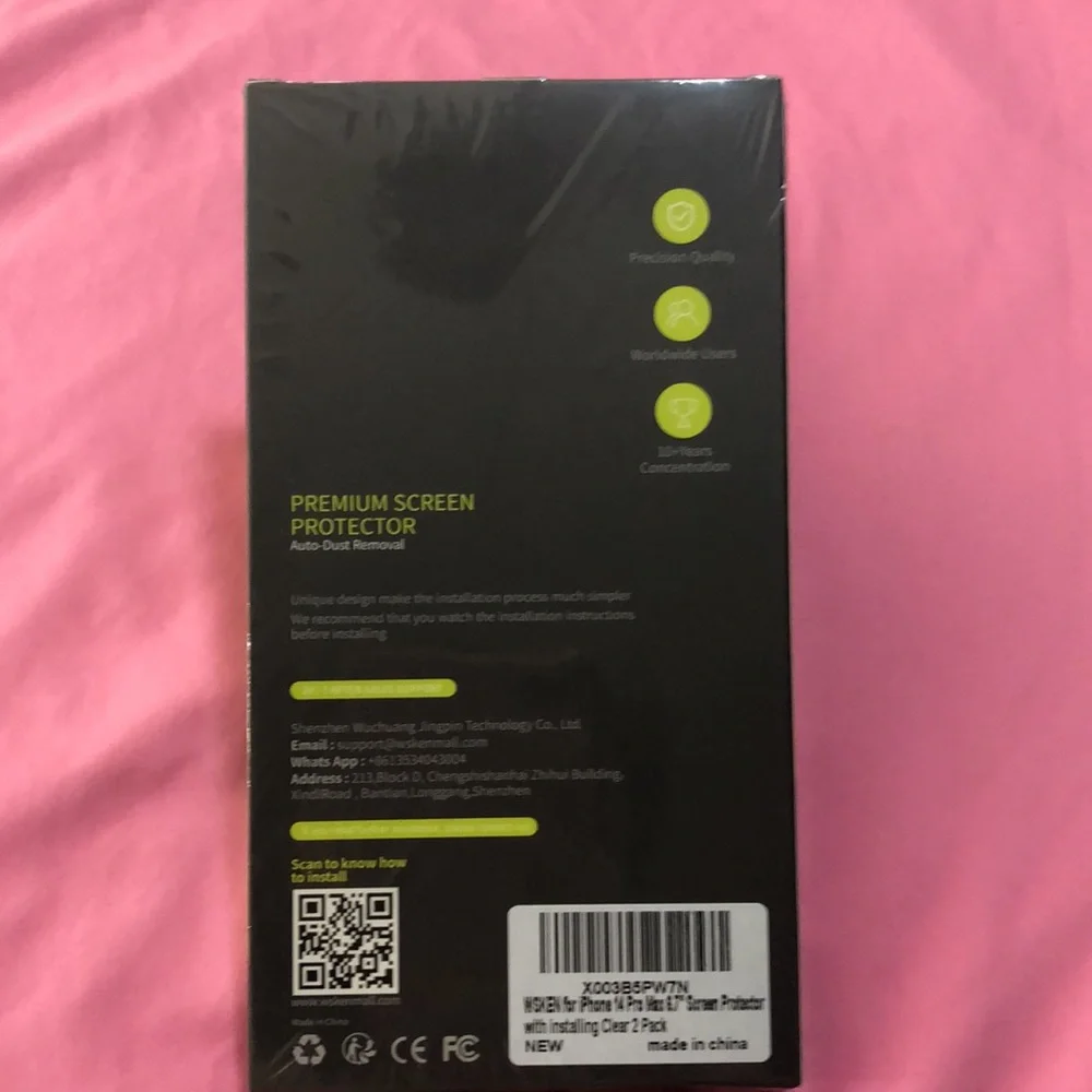 WSKEN for iPhone 14 Pro Max Screen Protector, New in sealed package